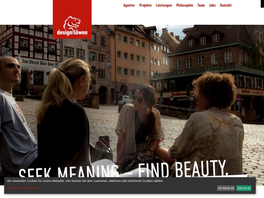 Screenshot von Designlöwen