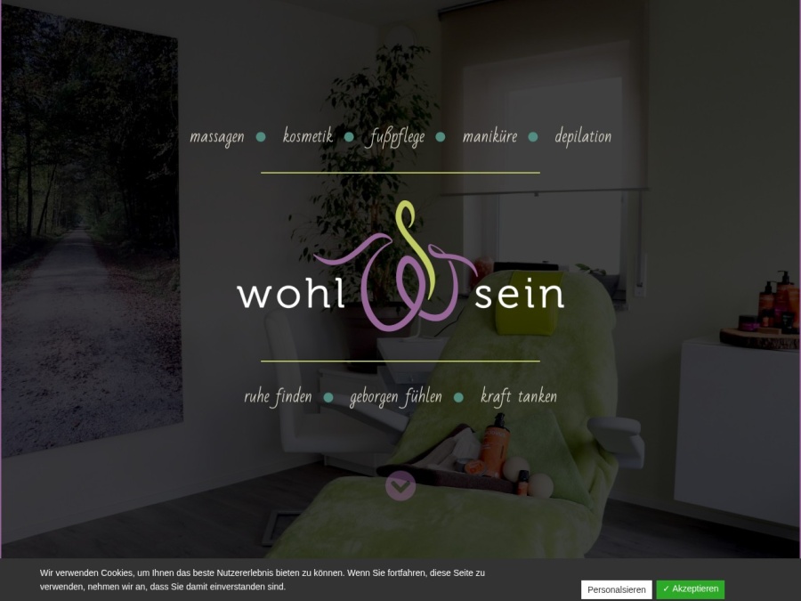 Screenshot von Kosmetik Wohlsein