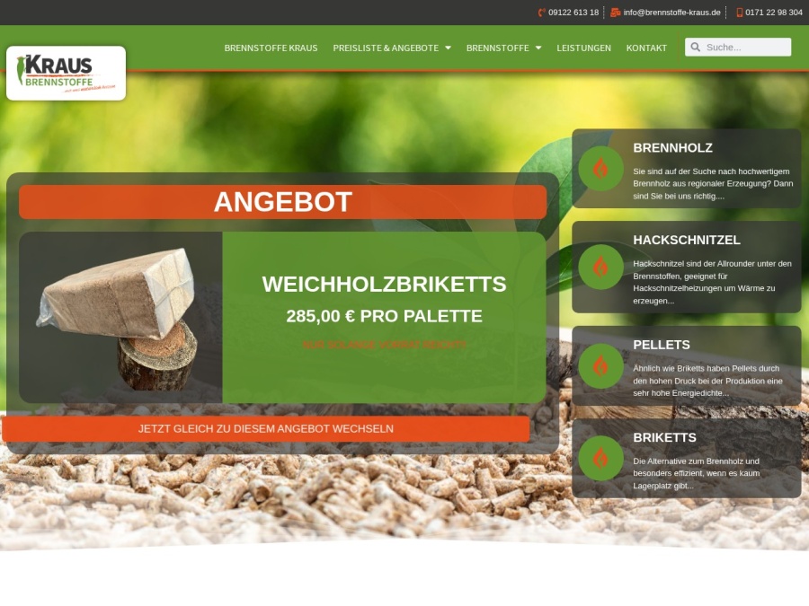 Screenshot von Brennstoffe Kraus