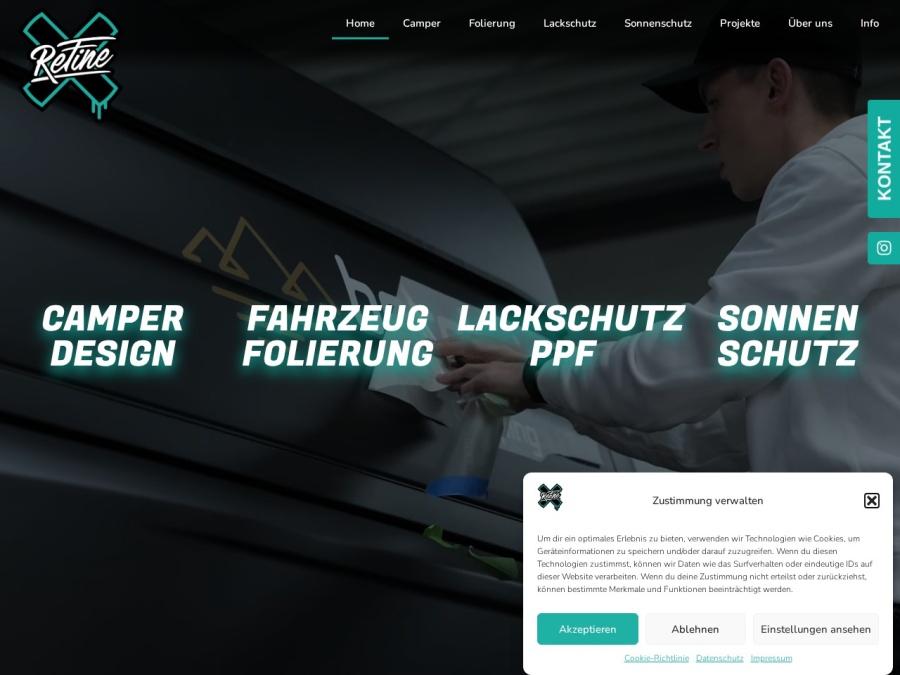 Screenshot von Refine