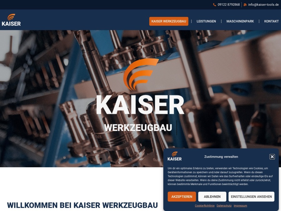 Screenshot von Kaiser Werkzeugbau